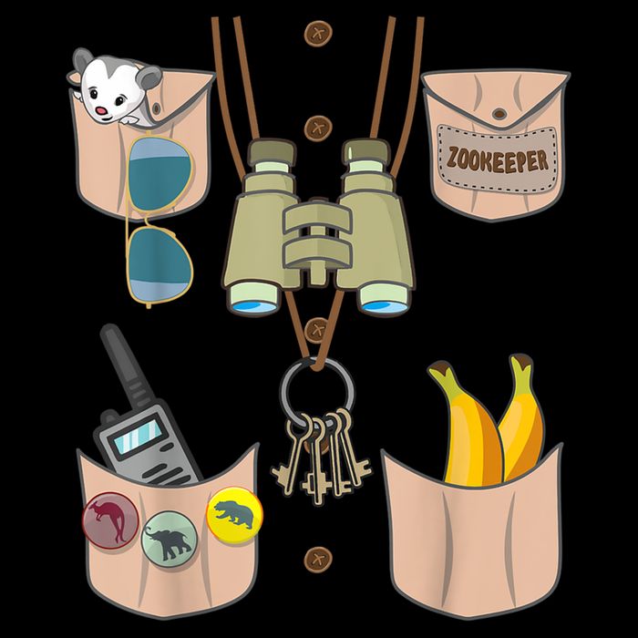 Zoo Keeper Costume Funny Halloween Boy Girls Zookeeper 16 in Basic Backpack