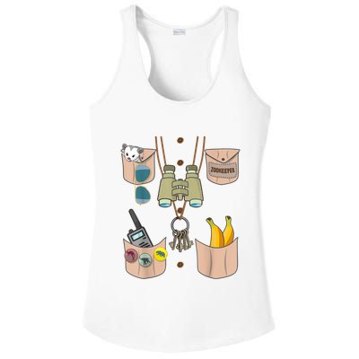 Zoo Keeper Costume Funny Halloween Boy Girls Zookeeper Ladies PosiCharge Competitor Racerback Tank