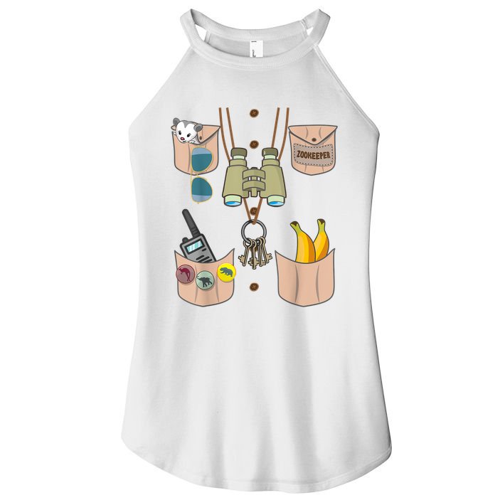 Zoo Keeper Costume Funny Halloween Boy Girls Zookeeper Women's Perfect Tri Rocker Tank