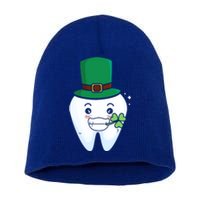 Zahn Kobold Clover Leaf St Patrick's Day Dentist Gift Short Acrylic Beanie