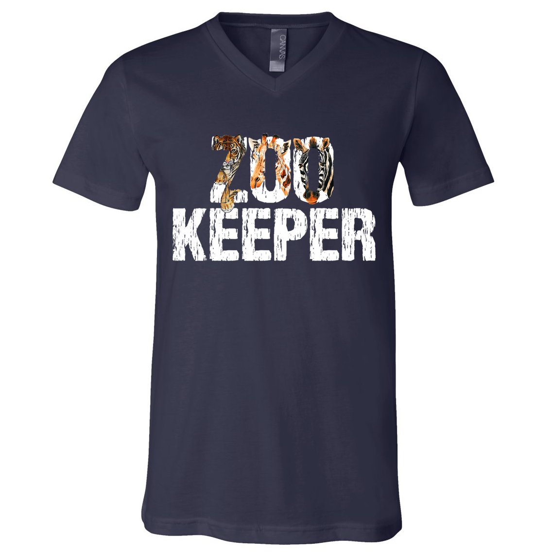 Zoo Keeper Costume Safari Wildlife Zookeeper Costume V-Neck T-Shirt
