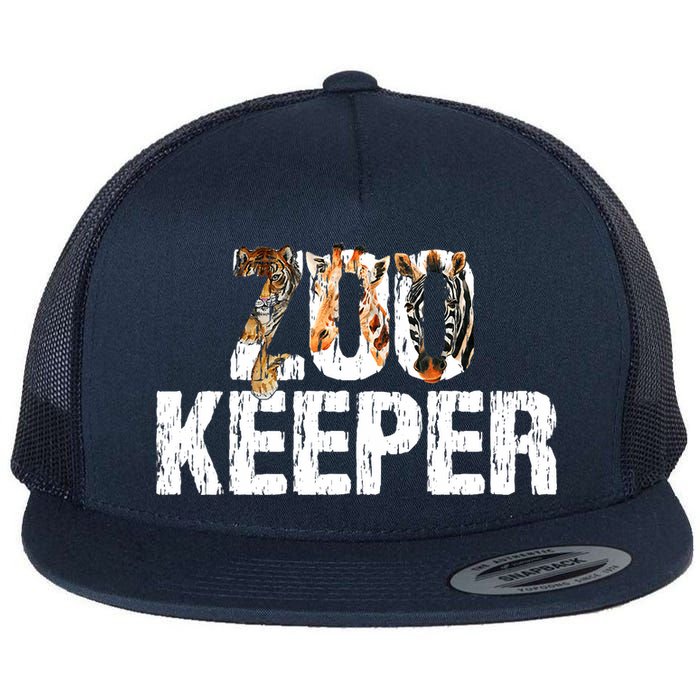 Zoo Keeper Costume Safari Wildlife Zookeeper Costume Flat Bill Trucker Hat