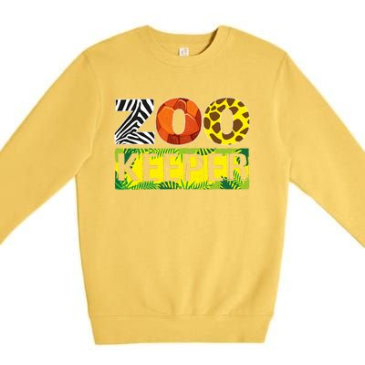 Zoo Keeper Costume Adult Halloween Party Safari Zookeeper Premium Crewneck Sweatshirt