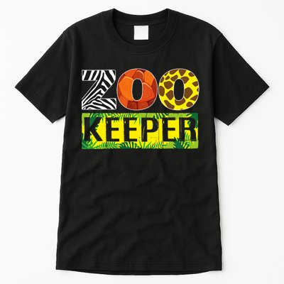 Zoo Keeper Costume Adult Halloween Party Safari Zookeeper Tall T-Shirt