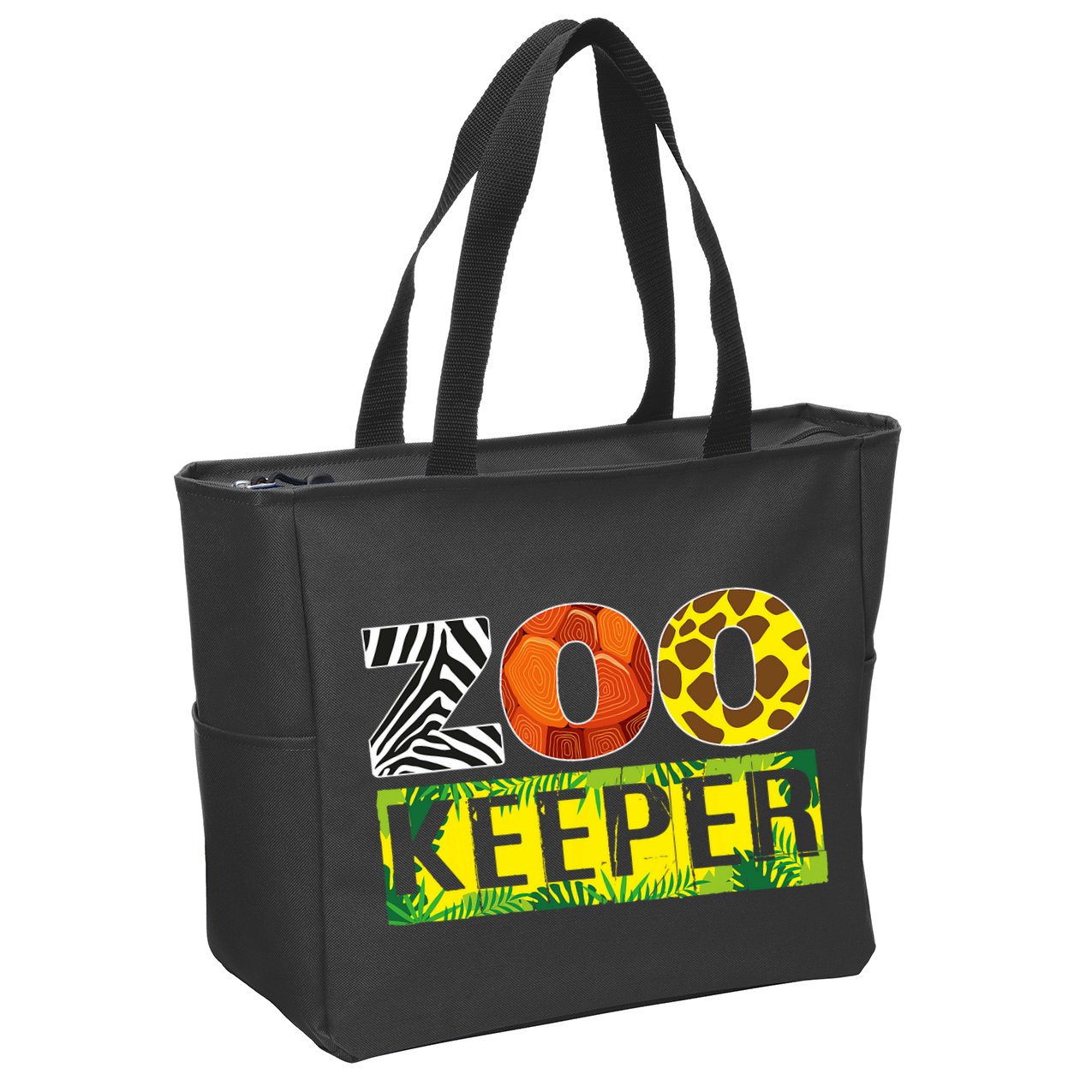 Zoo Keeper Costume Adult Halloween Party Safari Zookeeper Zip Tote Bag