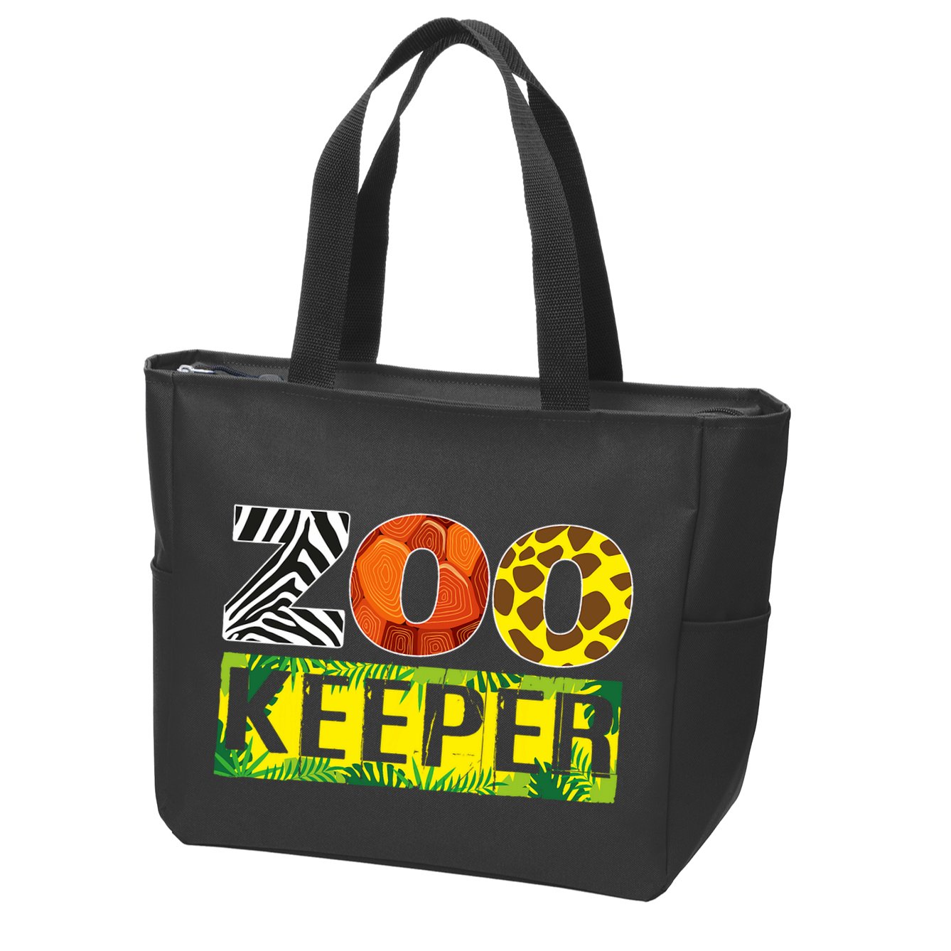 Zoo Keeper Costume Adult Halloween Party Safari Zookeeper Zip Tote Bag
