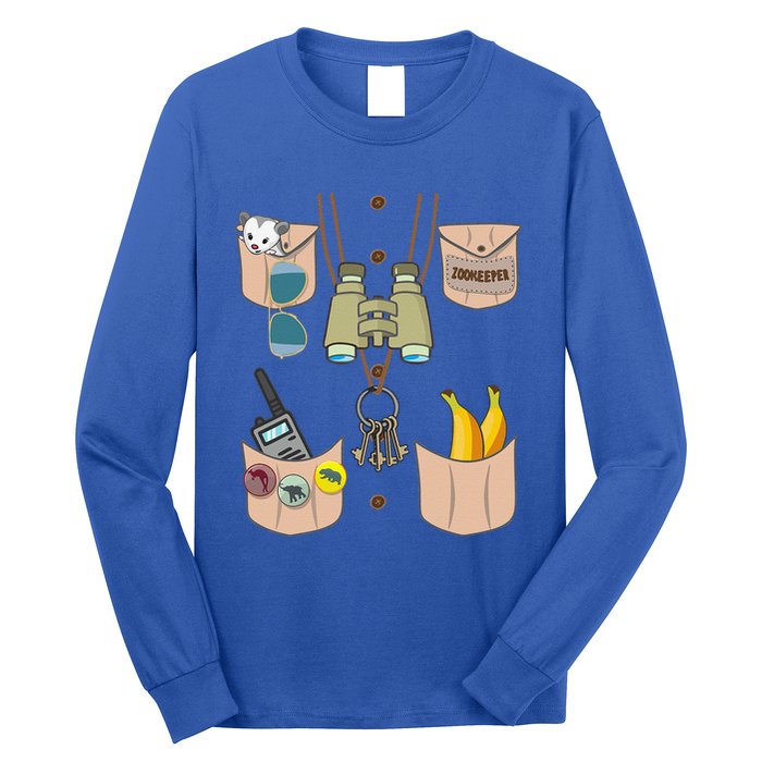Zoo Keeper Costume Funny Halloween Zookeeper Long Sleeve Shirt
