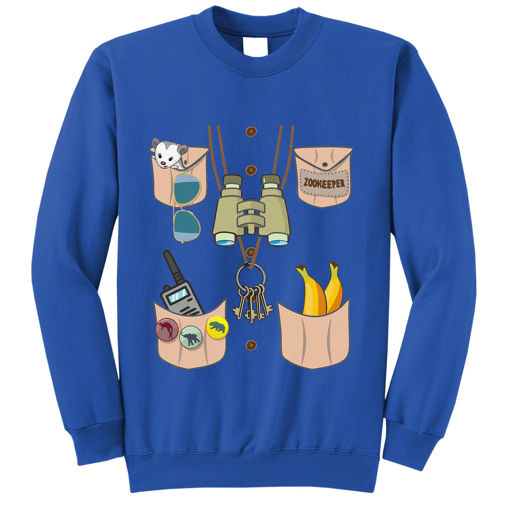 Zoo Keeper Costume Funny Halloween Zookeeper Sweatshirt