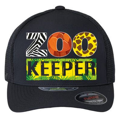 Zoo Keeper Costume Adult Halloween Party Safari Zookeeper Funny Gift Flexfit Unipanel Trucker Cap