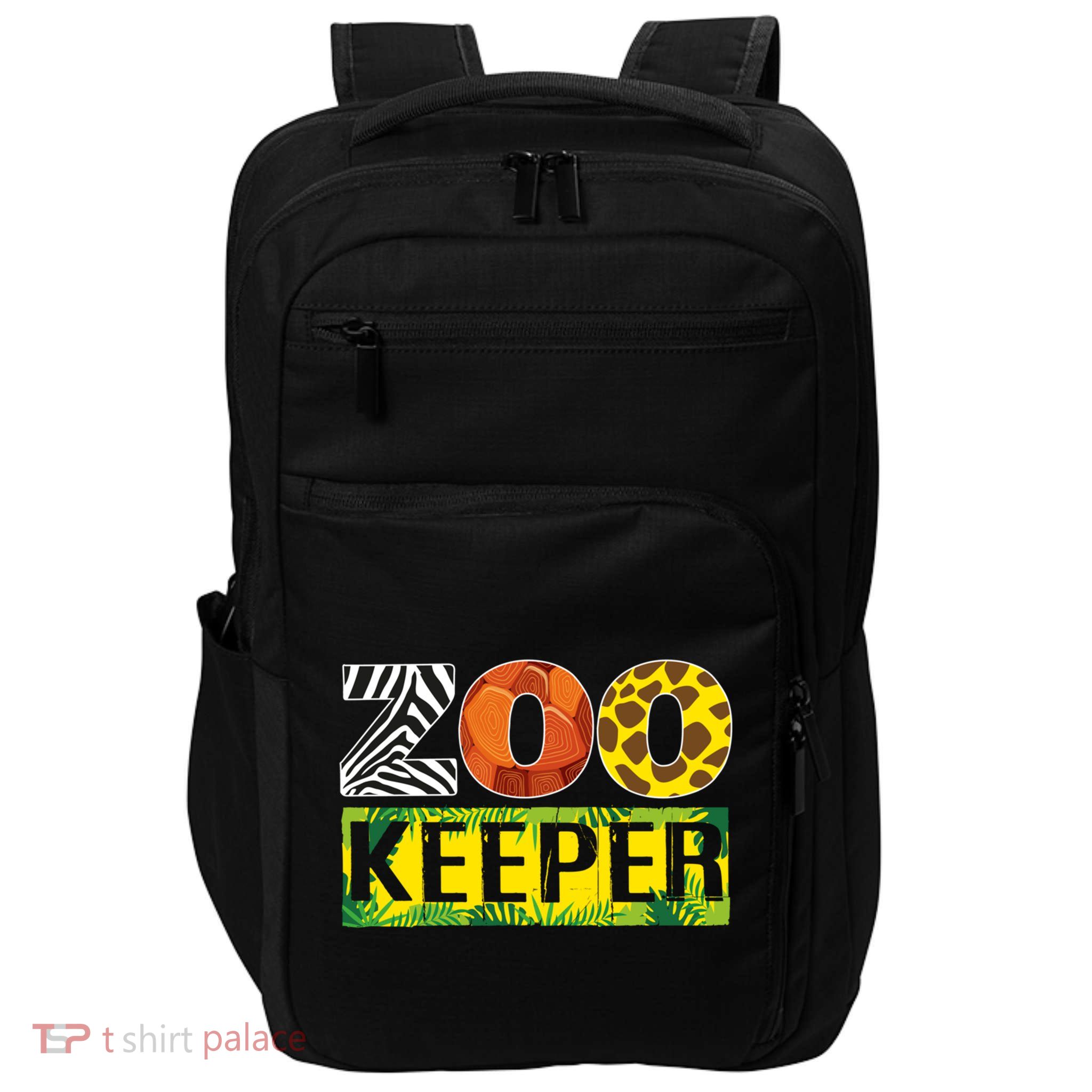 Zoo Keeper Costume Adult Halloween Party Safari Zookeeper Funny Gift Impact Tech Backpack