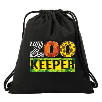 Zoo Keeper Costume Adult Halloween Party Safari Zookeeper Funny Gift Drawstring Bag