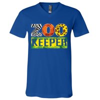 Zoo Keeper Costume Adult Halloween Party Safari Zookeeper Funny Gift V-Neck T-Shirt