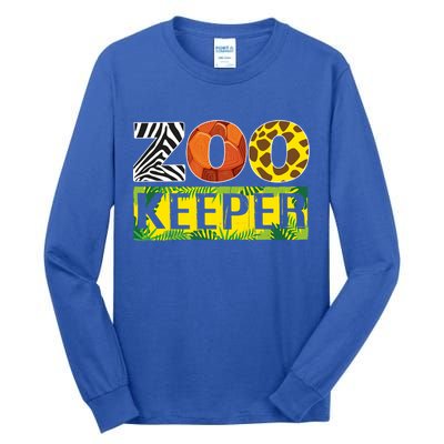 Zoo Keeper Costume Adult Halloween Party Safari Zookeeper Funny Gift Tall Long Sleeve T-Shirt