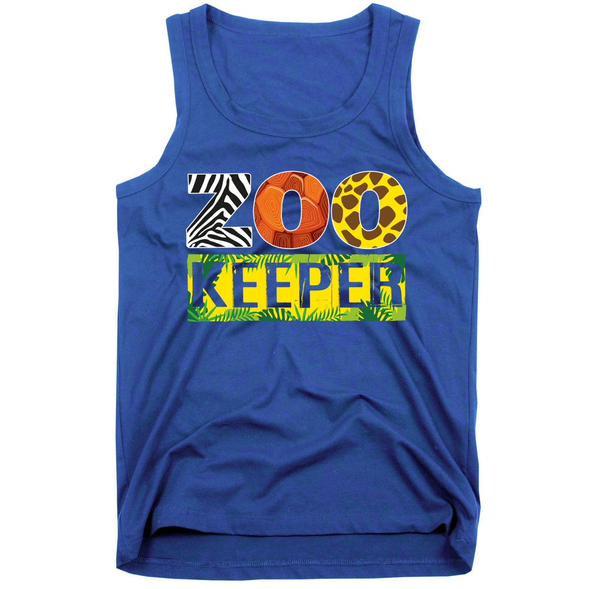 Zoo Keeper Costume Adult Halloween Party Safari Zookeeper Funny Gift Tank Top