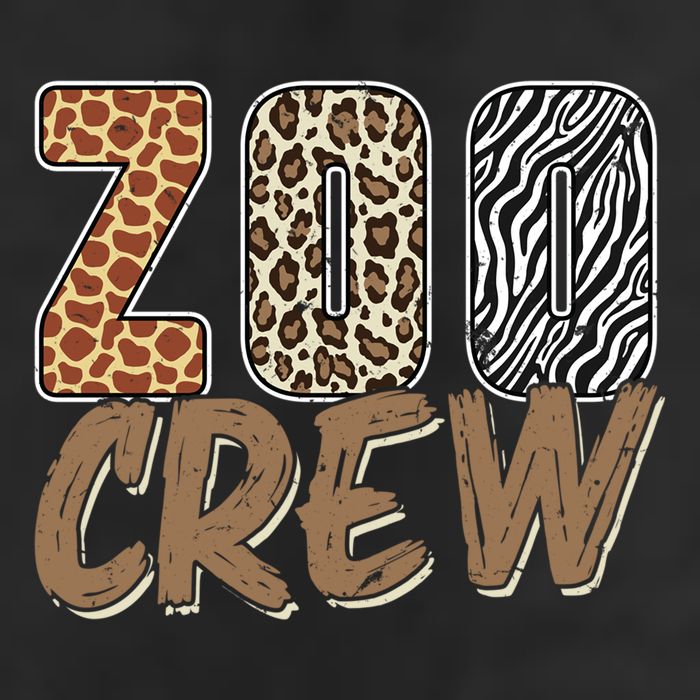 Zoo Keeper Crew Funny Gift 7 Panel Mesh Trucker Snapback Hat