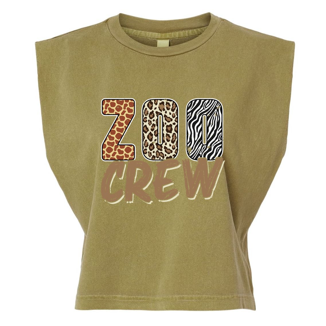 Zoo Keeper Crew Funny Gift Garment-Dyed Women's Muscle Tee