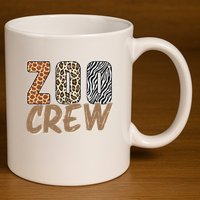 Zoo Keeper Crew Funny Gift 11oz C Handle Ceramic Mug