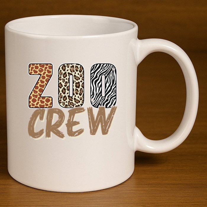 Zoo Keeper Crew Funny Gift 11oz C Handle Ceramic Mug