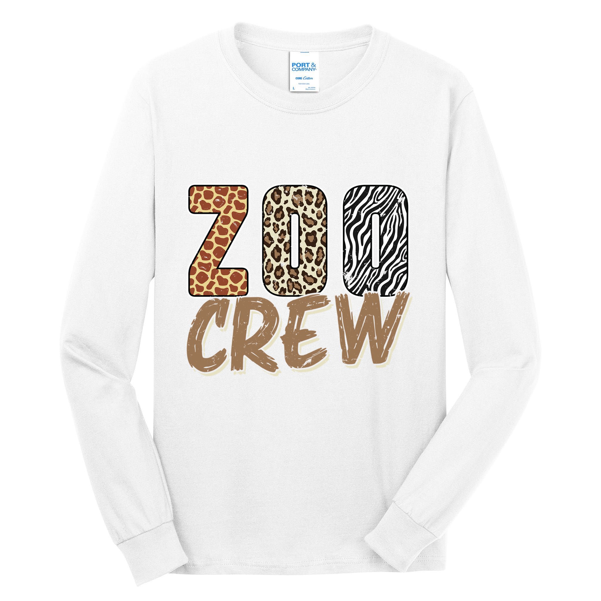 Zoo Keeper Crew Funny Gift Tall Long Sleeve T-Shirt