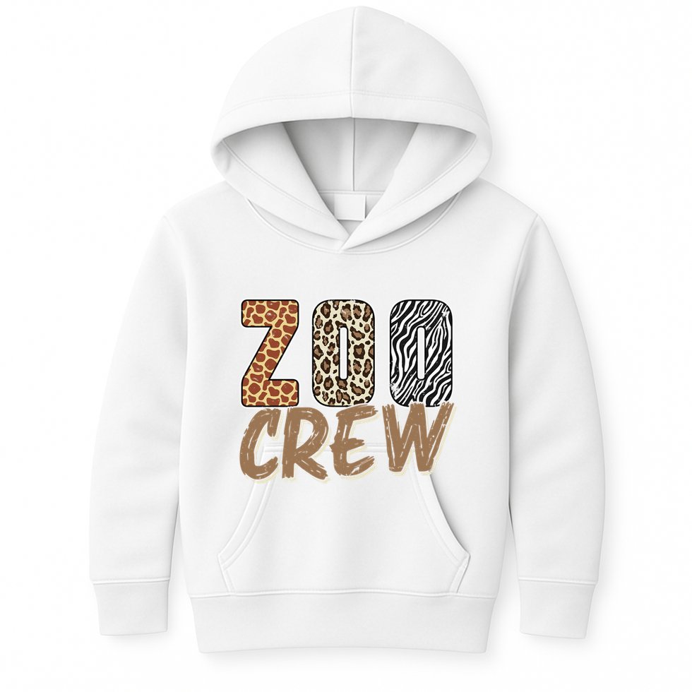 Zoo Keeper Crew Funny Gift Kids Hoodie