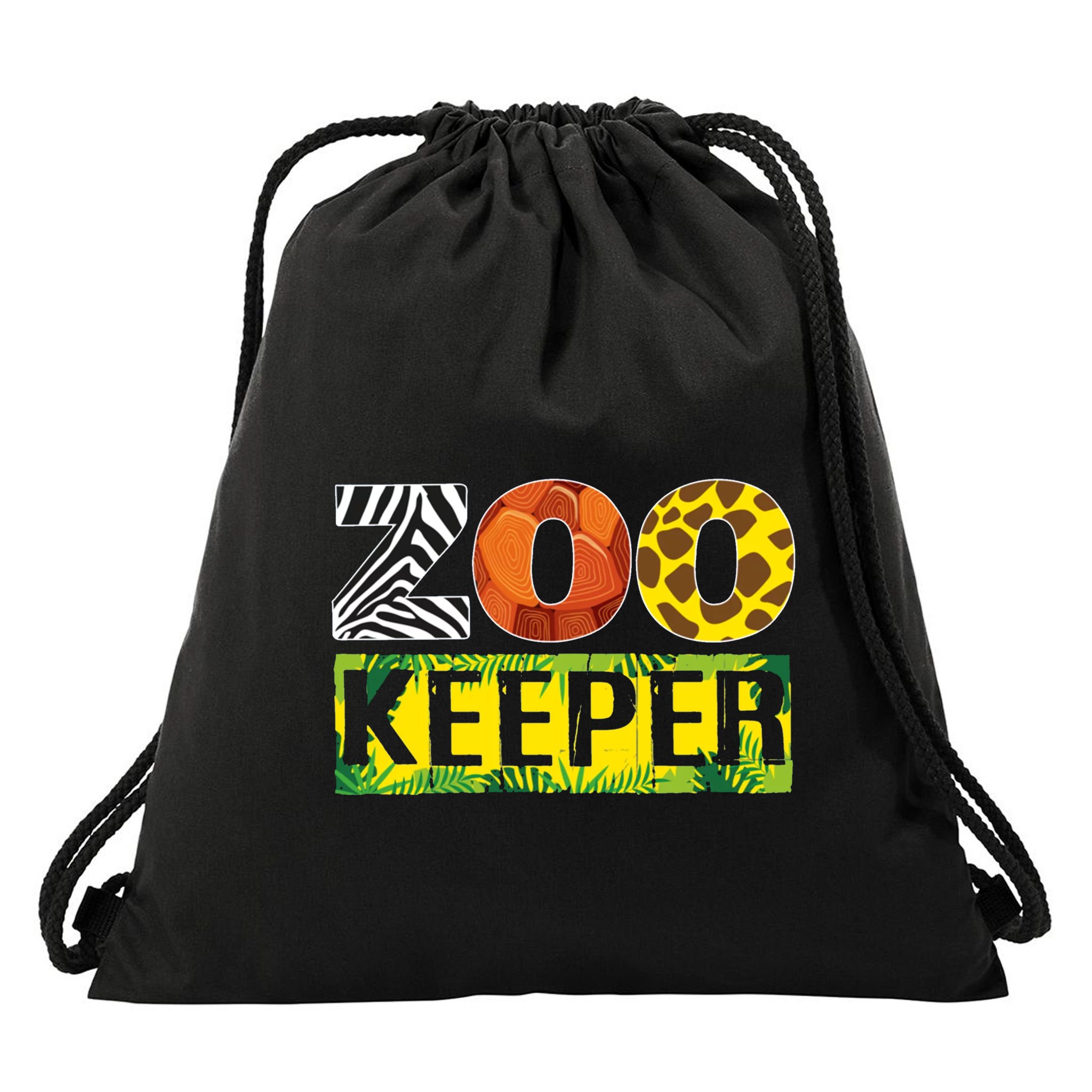 Zoo Keeper Costume Adult Halloween Party Safari Zookeeper Drawstring Bag