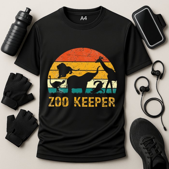 Zoo Keeper Funny Halloween Costume Cooling Performance Crew T-Shirt
