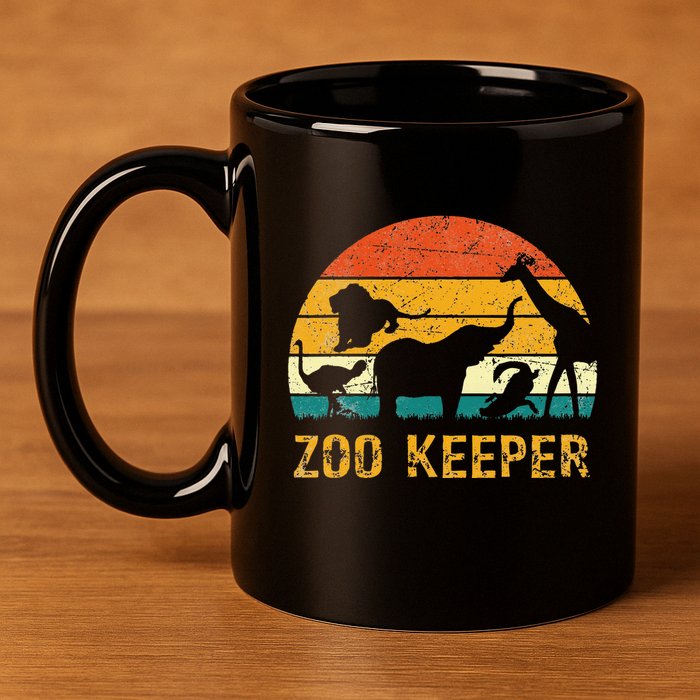 Zoo Keeper Funny Halloween Costume 11oz C Handle Ceramic Mug