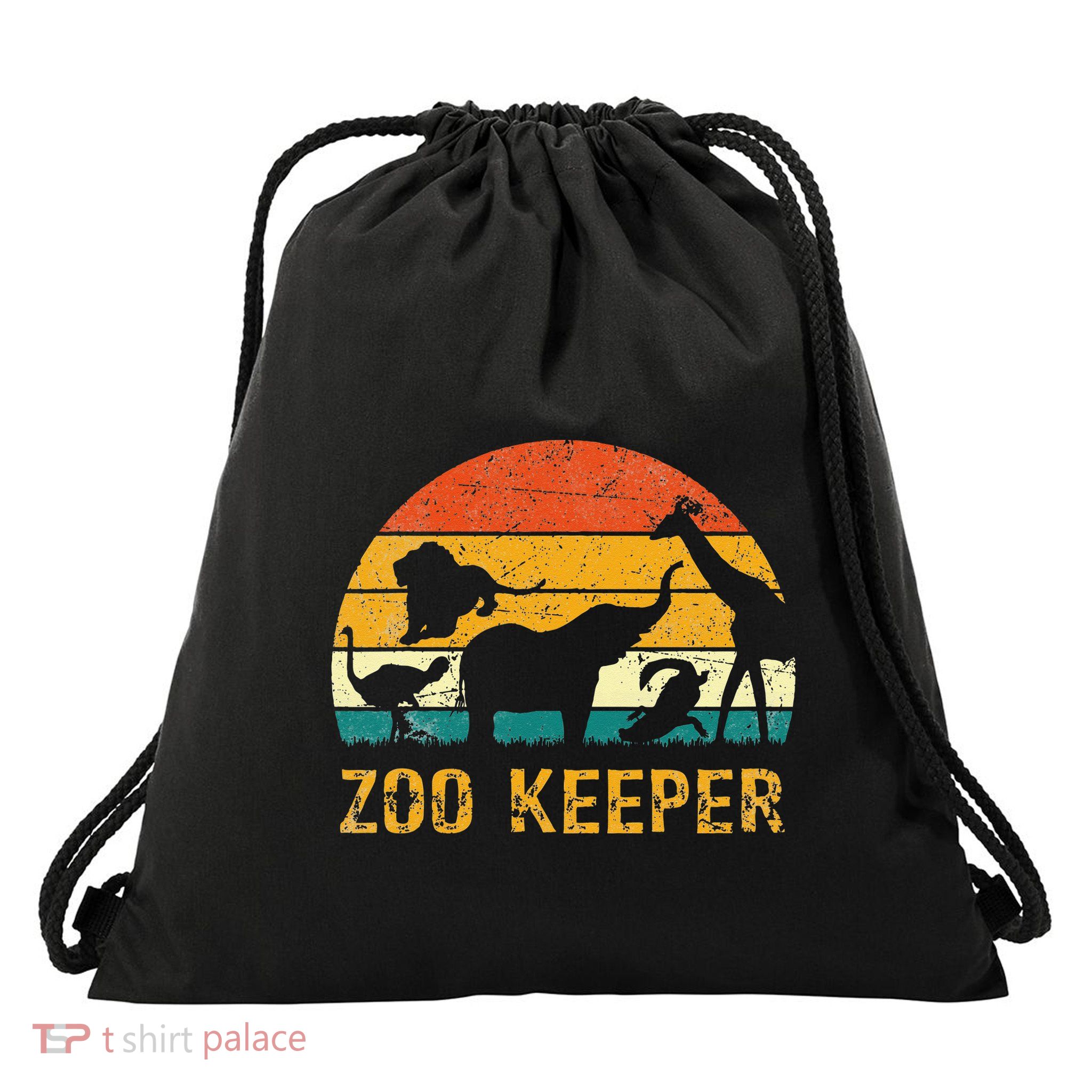 Zoo Keeper Funny Halloween Costume Drawstring Bag