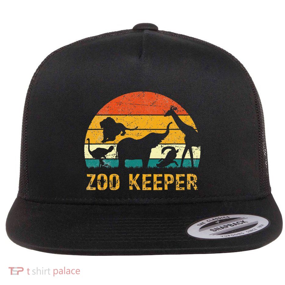Zoo Keeper Funny Halloween Costume Flatbill Hat