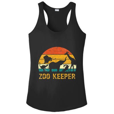 Zoo Keeper Funny Halloween Costume Ladies PosiCharge Competitor Racerback Tank