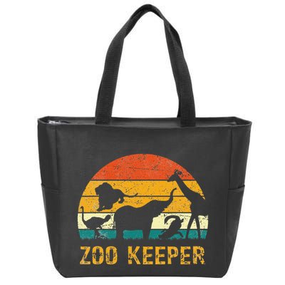 Zoo Keeper Funny Halloween Costume Zip Tote Bag