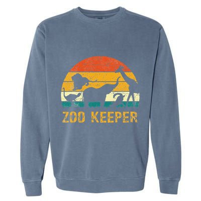 Zoo Keeper Funny Halloween Costume Garment-Dyed Sweatshirt