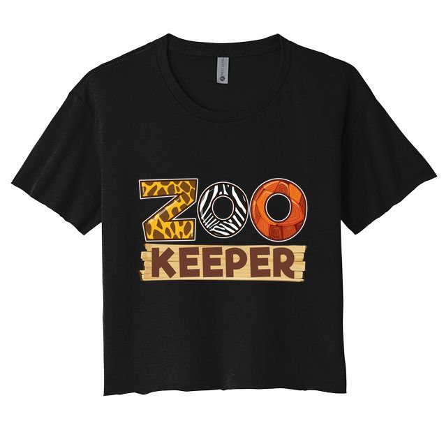 Zoo Keeper Funny African Safari Savanna Animal Costume Gift Crop Top
