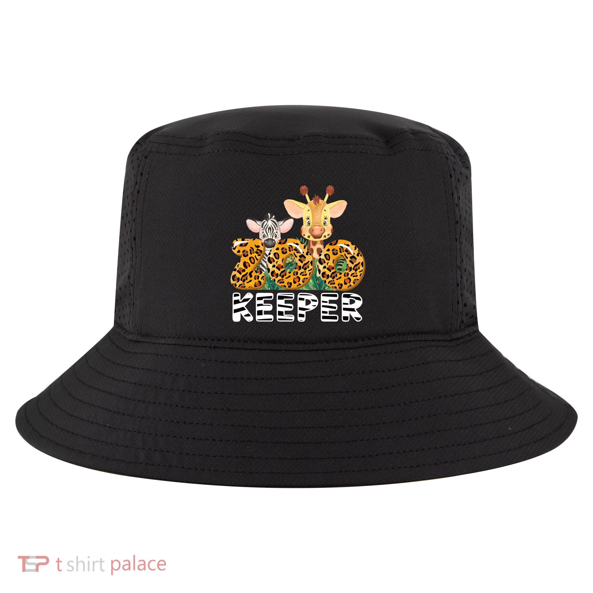 Zoo Keeper Funny Jungle Safari Wild Print Savanna Matching Cute Gift Cool Comfort Performance Bucket Hat