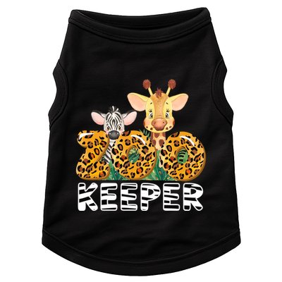 Zoo Keeper Funny Jungle Safari Wild Print Savanna Matching Cute Gift Doggie Tank
