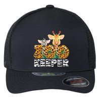 Zoo Keeper Funny Jungle Safari Wild Print Savanna Matching Cute Gift Flexfit Unipanel Trucker Cap