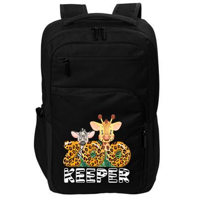 Zoo Keeper Funny Jungle Safari Wild Print Savanna Matching Cute Gift Impact Tech Backpack