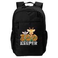 Zoo Keeper Funny Jungle Safari Wild Print Savanna Matching Cute Gift Backpack