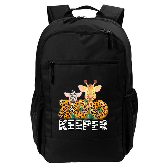 Zoo Keeper Funny Jungle Safari Wild Print Savanna Matching Cute Gift Backpack