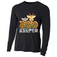 Zoo Keeper Funny Jungle Safari Wild Print Savanna Matching Cute Gift Cooling Performance Long Sleeve Crew