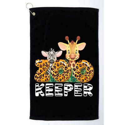 Zoo Keeper Funny Jungle Safari Wild Print Savanna Matching Cute Gift Golf Towel