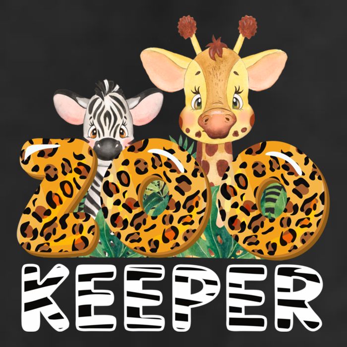 Zoo Keeper Funny Jungle Safari Wild Print Savanna Matching Cute Gift Microfiber Hand Towel