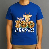 Zoo Keeper Funny Jungle Safari Wild Print Savanna Matching Cute Gift T-Shirt