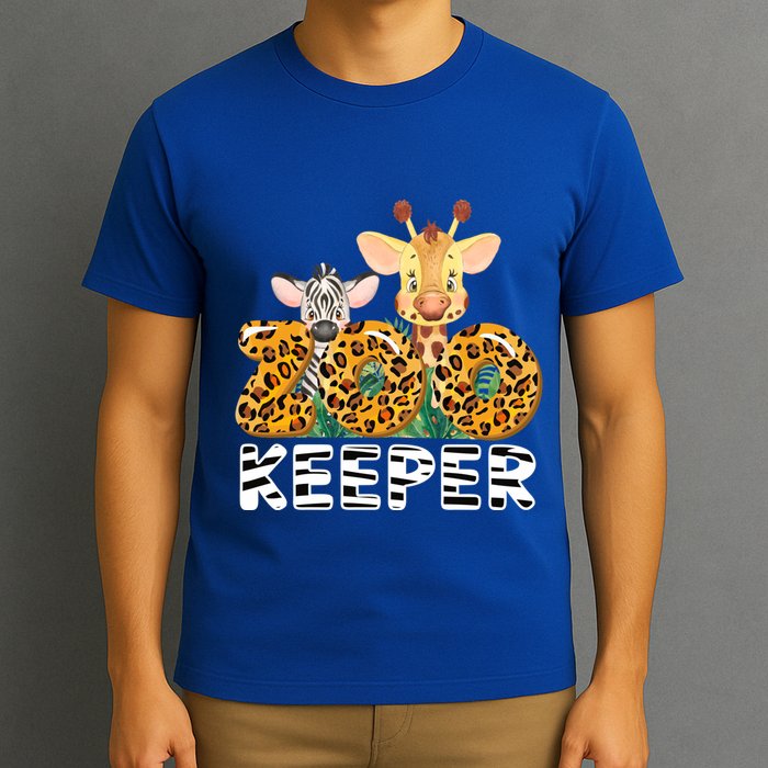 Zoo Keeper Funny Jungle Safari Wild Print Savanna Matching Cute Gift T-Shirt