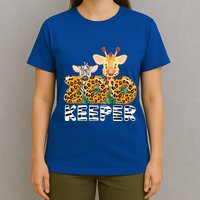 Zoo Keeper Funny Jungle Safari Wild Print Savanna Matching Cute Gift T-Shirt