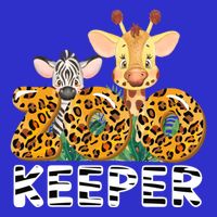 Zoo Keeper Funny Jungle Safari Wild Print Savanna Matching Cute Gift 16 in Basic Backpack