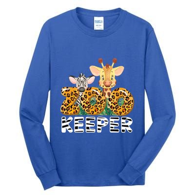Zoo Keeper Funny Jungle Safari Wild Print Savanna Matching Cute Gift Tall Long Sleeve T-Shirt