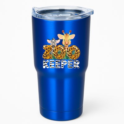 Zoo Keeper Funny Jungle Safari Wild Print Savanna Matching Cute Gift Tumbler