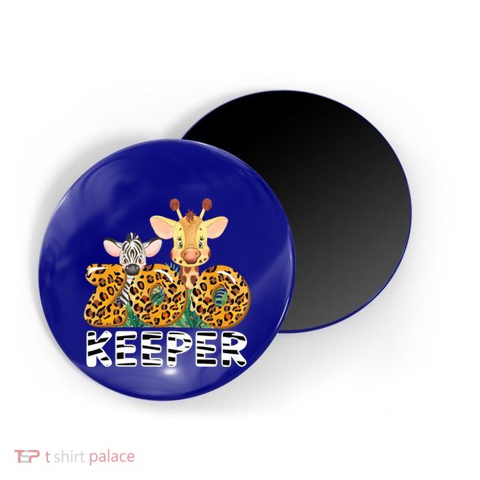 Zoo Keeper Funny Jungle Safari Wild Print Savanna Matching Cute Gift Magnet