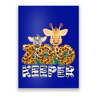 Zoo Keeper Funny Jungle Safari Wild Print Savanna Matching Cute Gift Poster